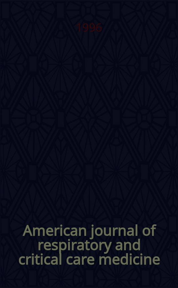 American journal of respiratory and critical care medicine : An offic. journal of the American thoracic soc., Med. sect. of the American lung assoc. Formerly the American review of respiratory disease. Vol.154, №3(Pt.2) : National asthma education and prevention program (USA)