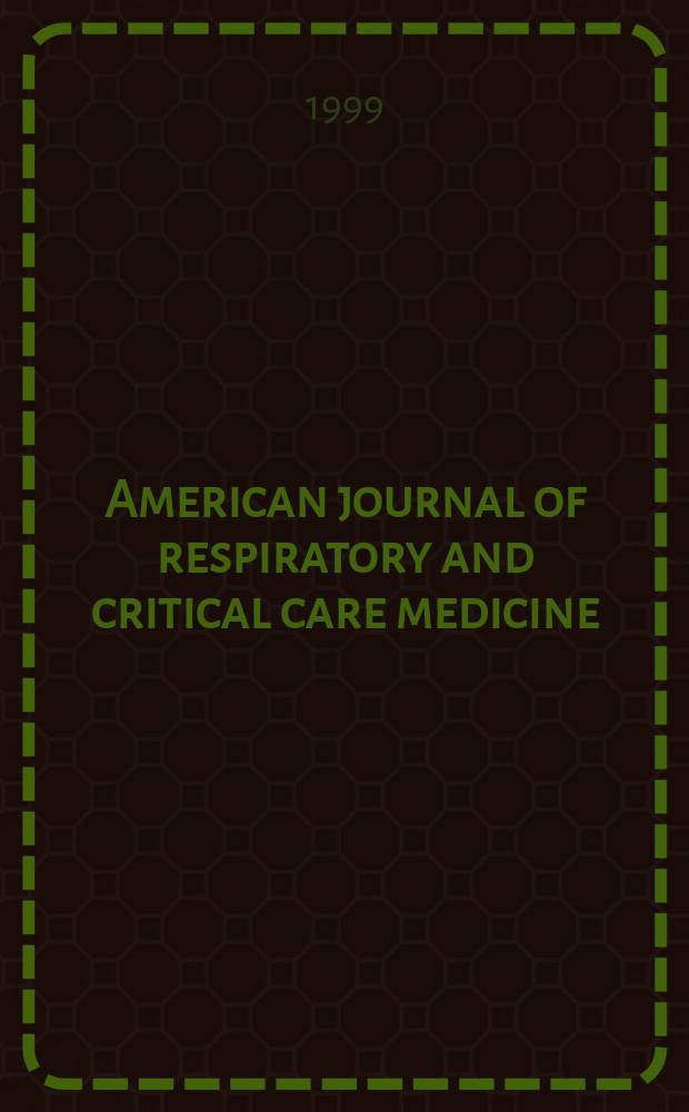 American journal of respiratory and critical care medicine : An offic. journal of the American thoracic soc., Med. sect. of the American lung assoc. Formerly the American review of respiratory disease. Vol.159, №5(Pt.2) : The Many faces of airway inflammation