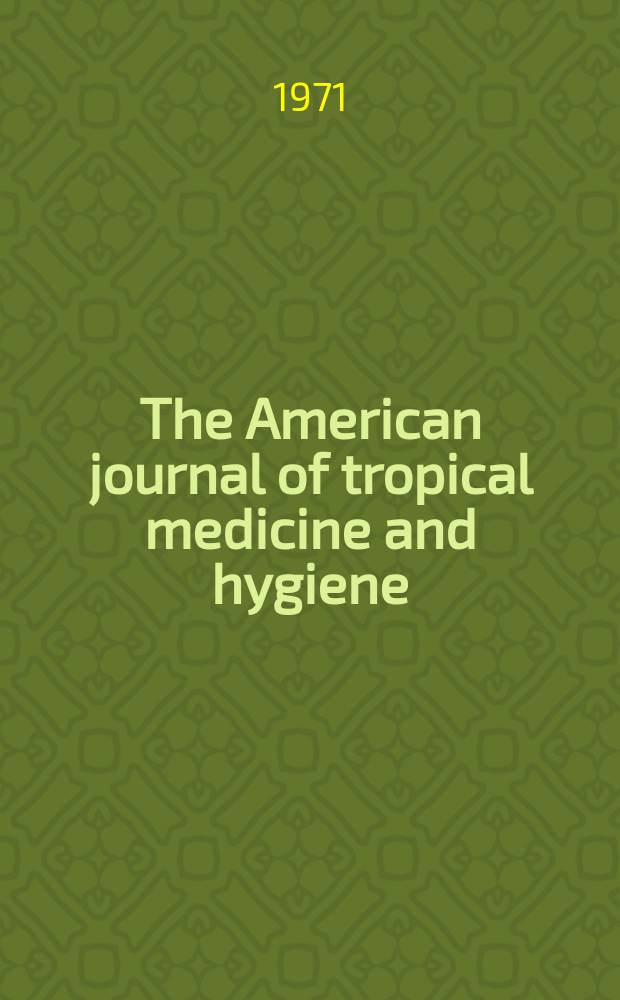 The American journal of tropical medicine and hygiene : Combining the American journal of tropical medicine and the Journal of the National malaria society Official organ of the American society of tropical medicine and hygiene. Vol.20, №6(P.2) : Catalogue of arthropod-borne and selected vertebrate viruses of the world