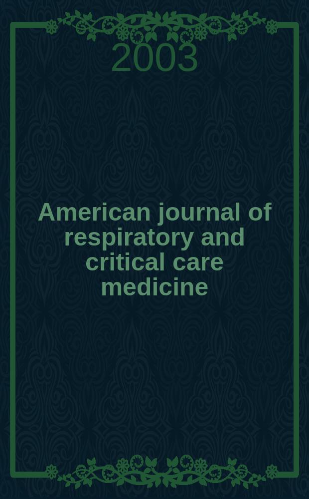 American journal of respiratory and critical care medicine : An offic. journal of the American thoracic soc., Med. sect. of the American lung assoc. Formerly the American review of respiratory disease. Vol.168, №6(Pt.2) : Methods for the assessment of endobronchial biopsies in clinical research
