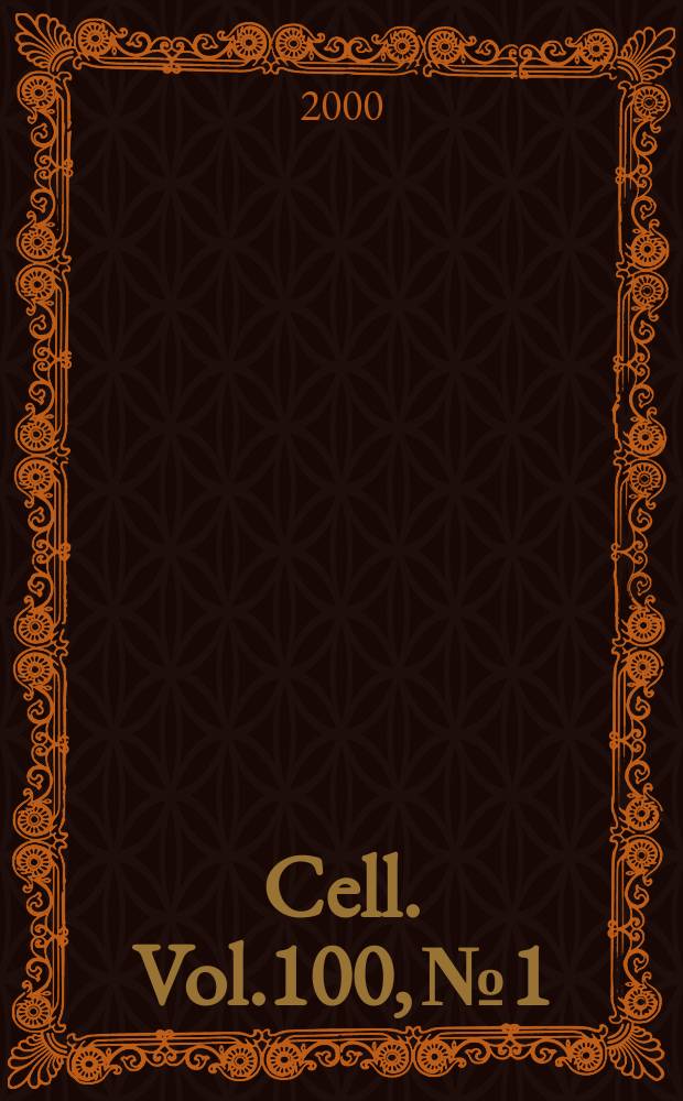 Cell. Vol.100, №1