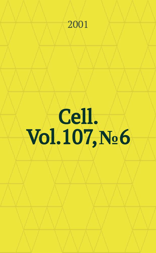 Cell. Vol.107, №6