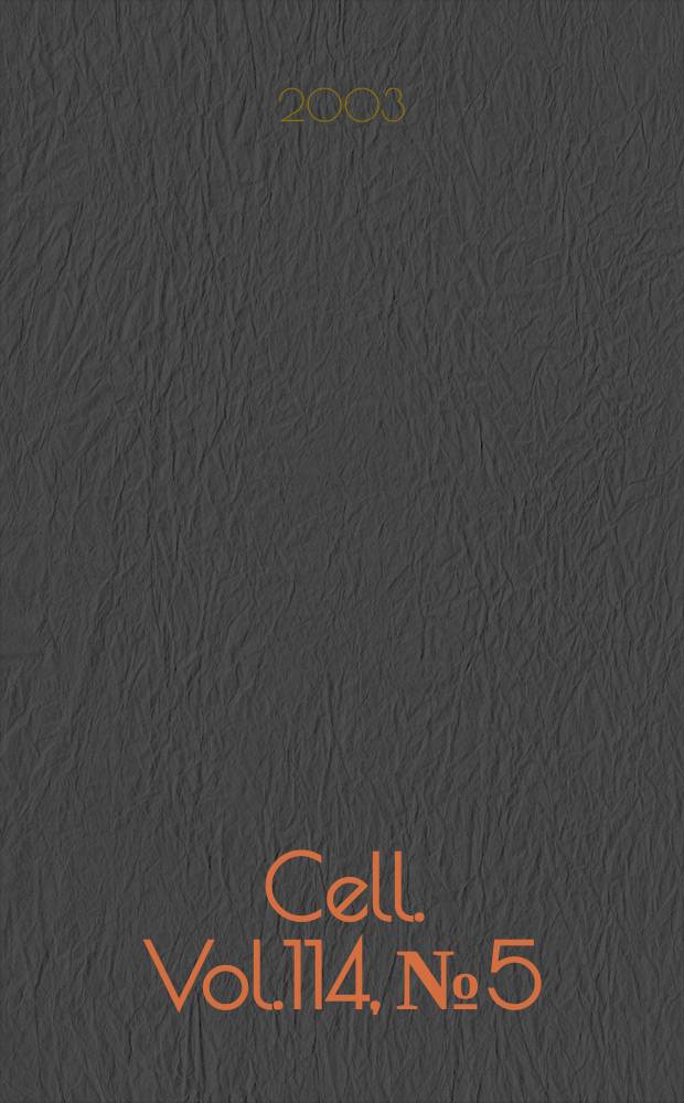 Cell. Vol.114, №5