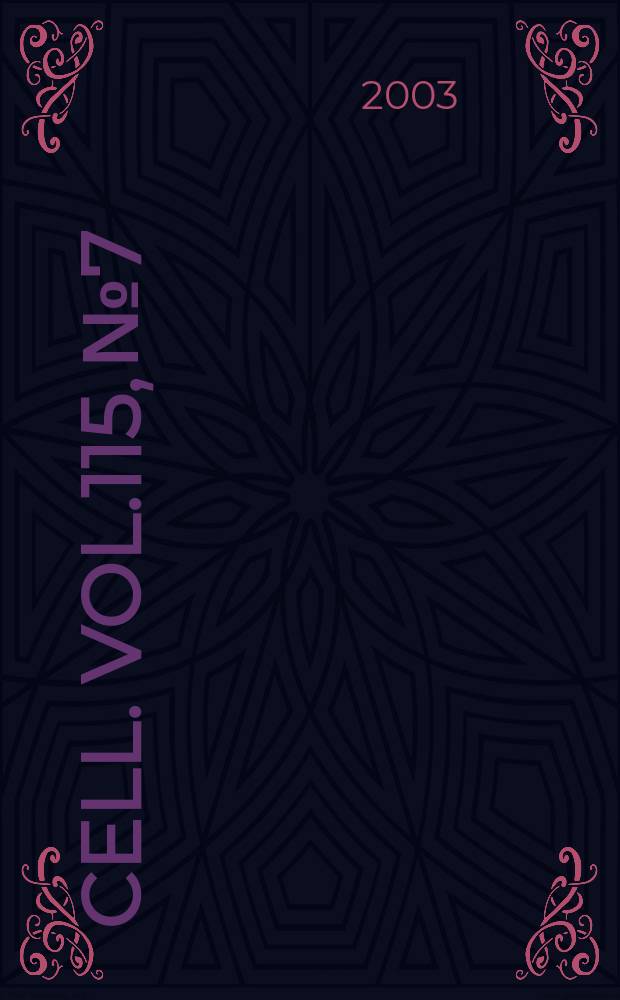 Cell. Vol.115, №7