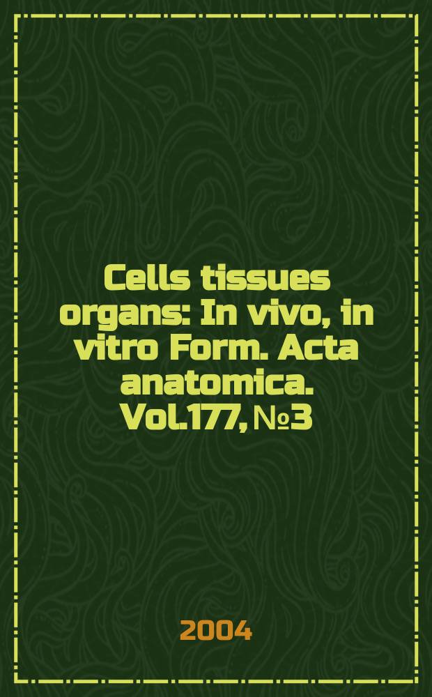 Cells tissues organs : In vivo, in vitro Form. Acta anatomica. Vol.177, №3 : Progress in gene technology and skin gene therapy