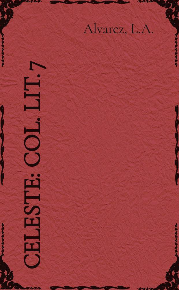 Celeste : Col. lit. 7 : Páginas de cine