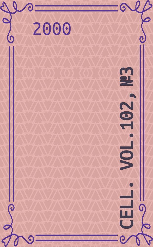 Cell. Vol.102, №3