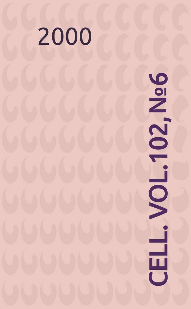 Cell. Vol.102, №6