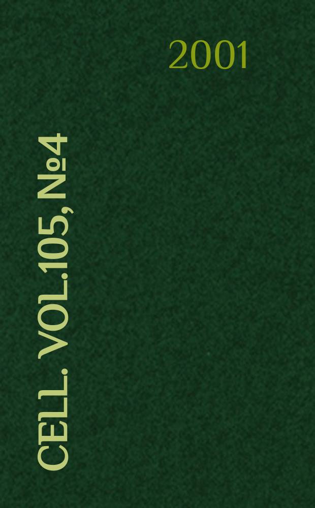 Cell. Vol.105, №4
