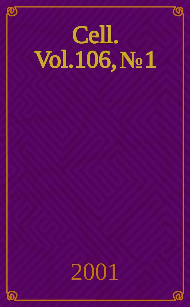 Cell. Vol.106, №1