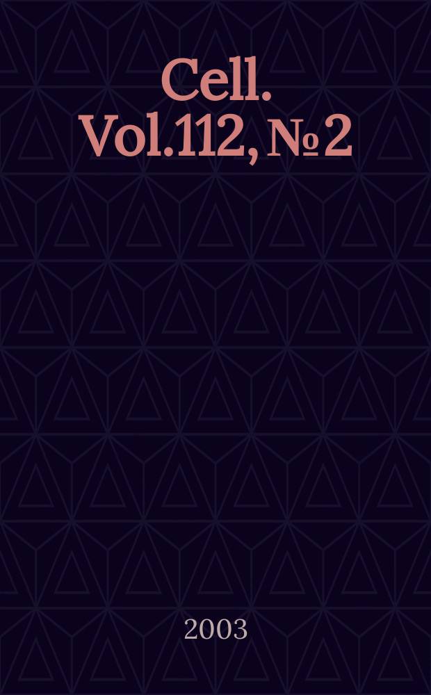 Cell. Vol.112, №2