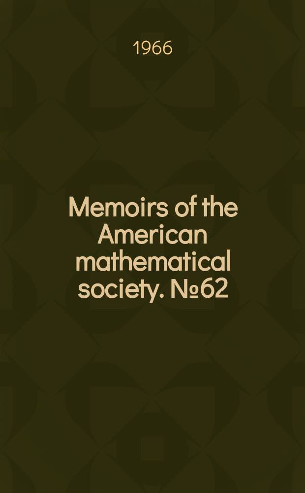 Memoirs of the American mathematical society. №62 : Unitary representations of solvable Lie groups
