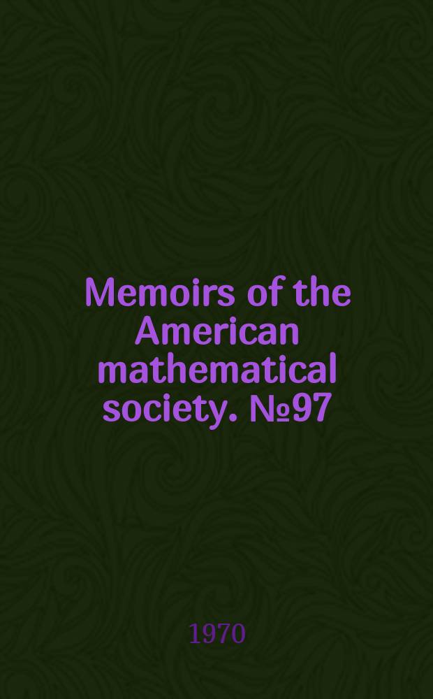 Memoirs of the American mathematical society. №97 : Isometric ember dings of Riemannian and pseudo-Riemannian manifolds
