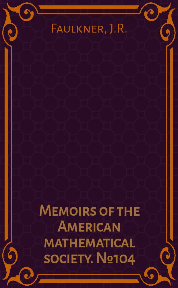 Memoirs of the American mathematical society. №104 : Octoni on planes defined by quadratic Jordan algebras