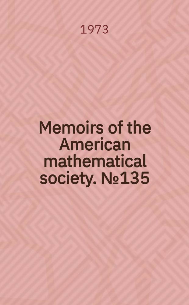 Memoirs of the American mathematical society. №135 : Canonical differential operators and ...