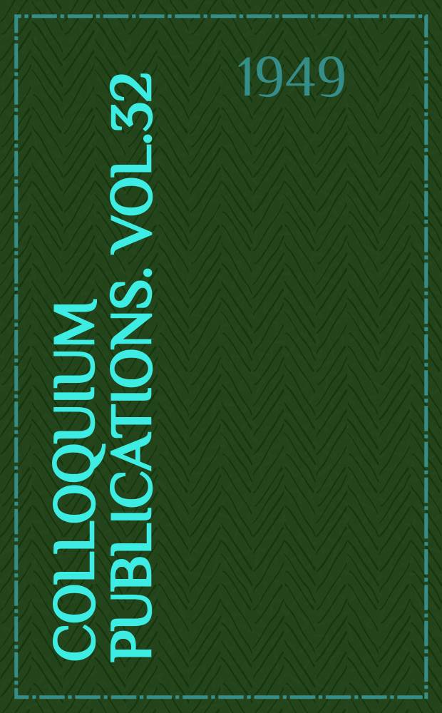 Colloquium publications. Vol.32 : Topology of manifolds