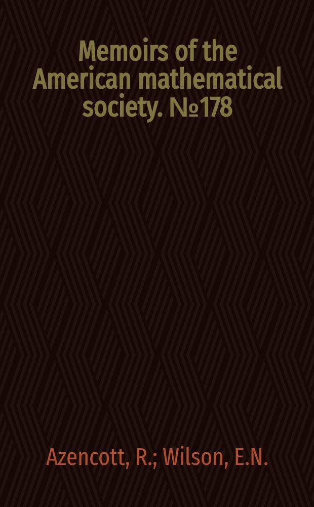 Memoirs of the American mathematical society. №178 : Homogeneous manifolds