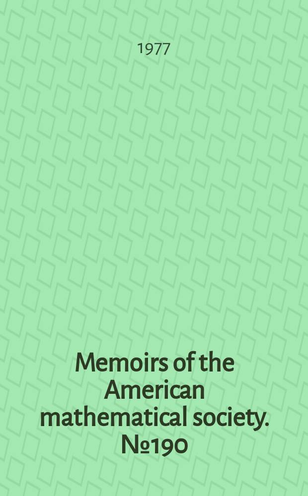 Memoirs of the American mathematical society. №190 : Lifting properties in skew-product ...