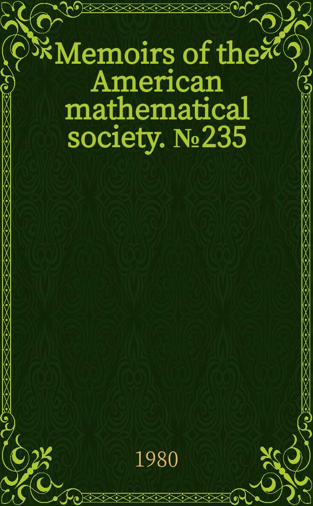 Memoirs of the American mathematical society. №235 : Collinearity-preserving functions ...