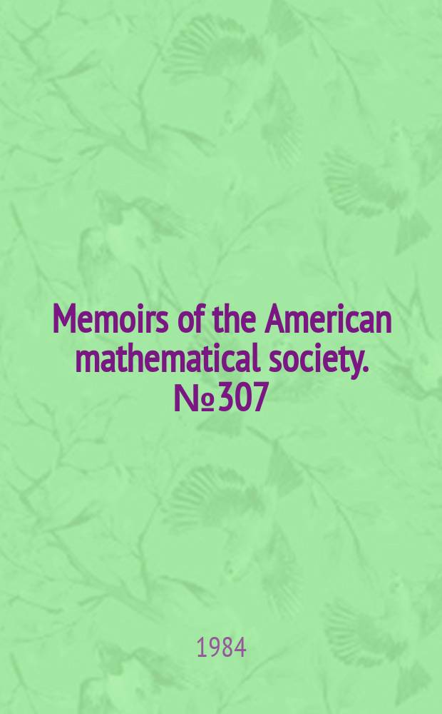 Memoirs of the American mathematical society. №307 : Pettis integral and measure theory