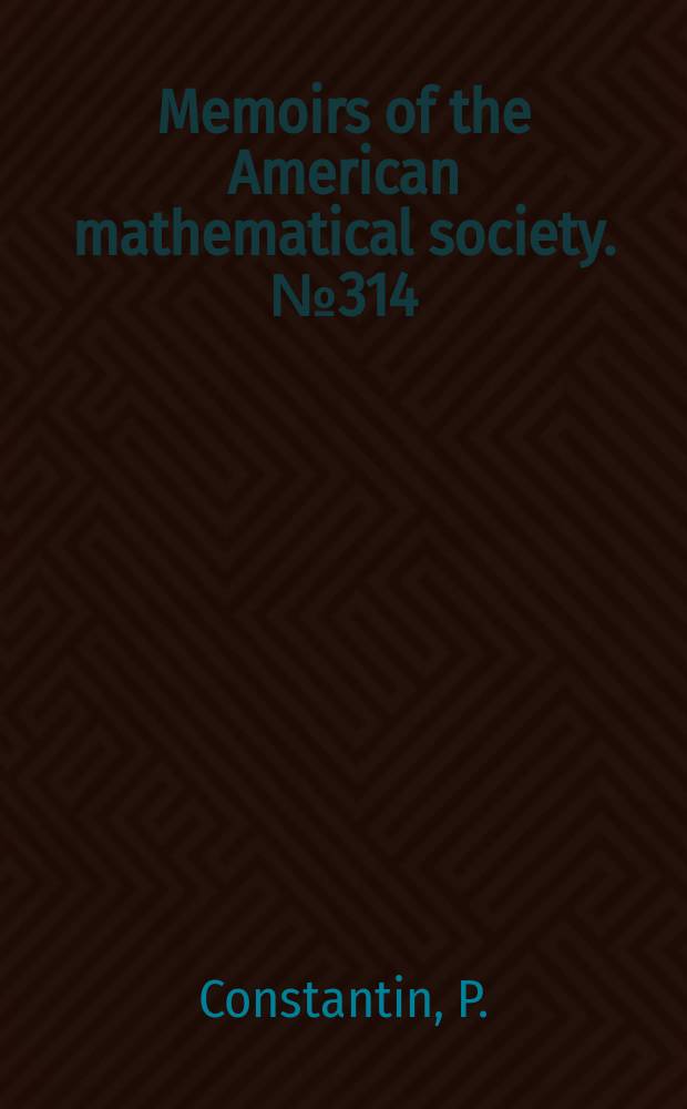 Memoirs of the American mathematical society. №314 : Attractors representing ...