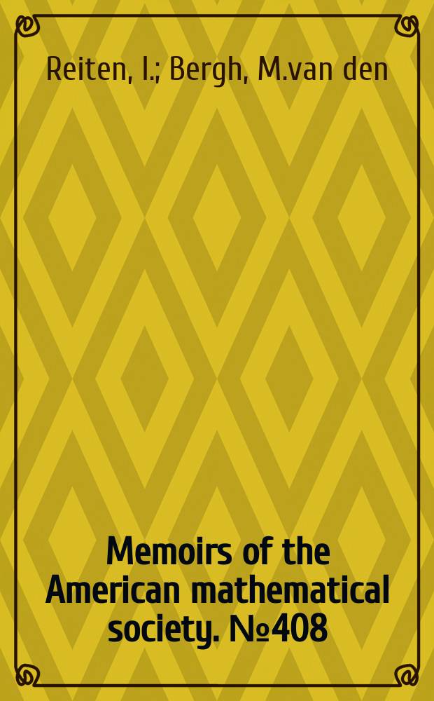 Memoirs of the American mathematical society. №408 : Two-dimensional tame