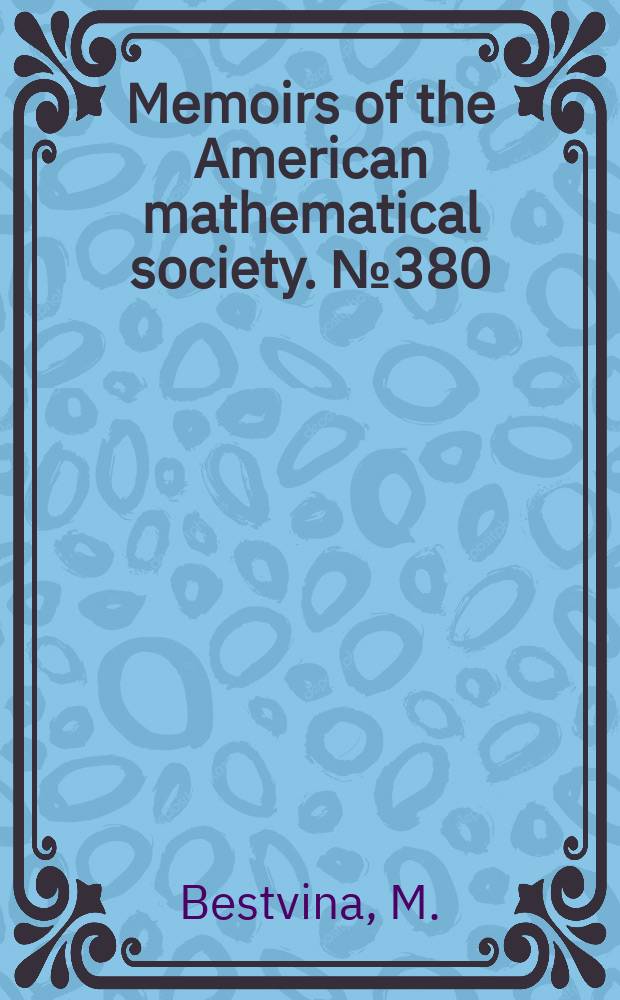 Memoirs of the American mathematical society. №380 : Characterizing k-dimensional universal Menger ...