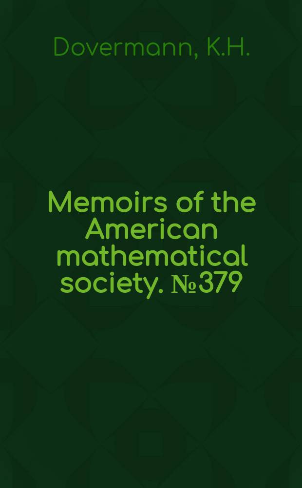 Memoirs of the American mathematical society. №379 : Equivariant surgery ...