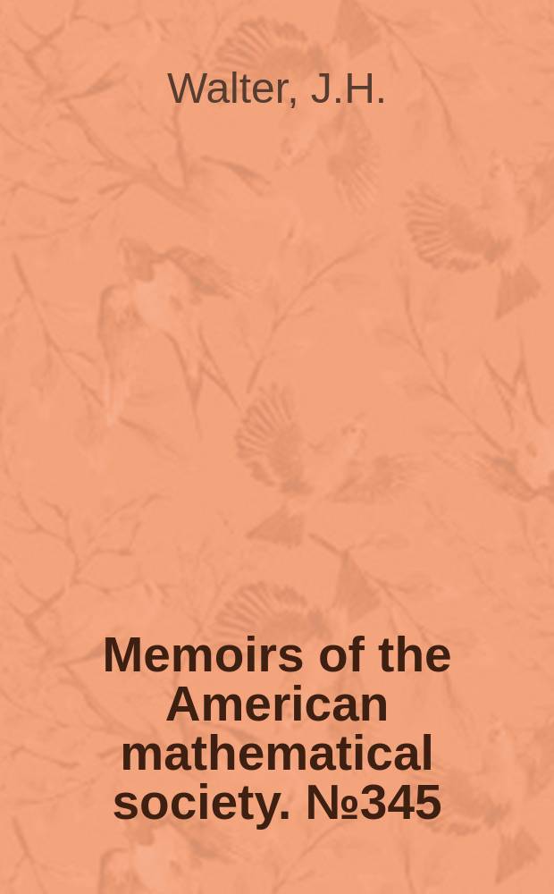 Memoirs of the American mathematical society. №345 : The B-conjecture ...