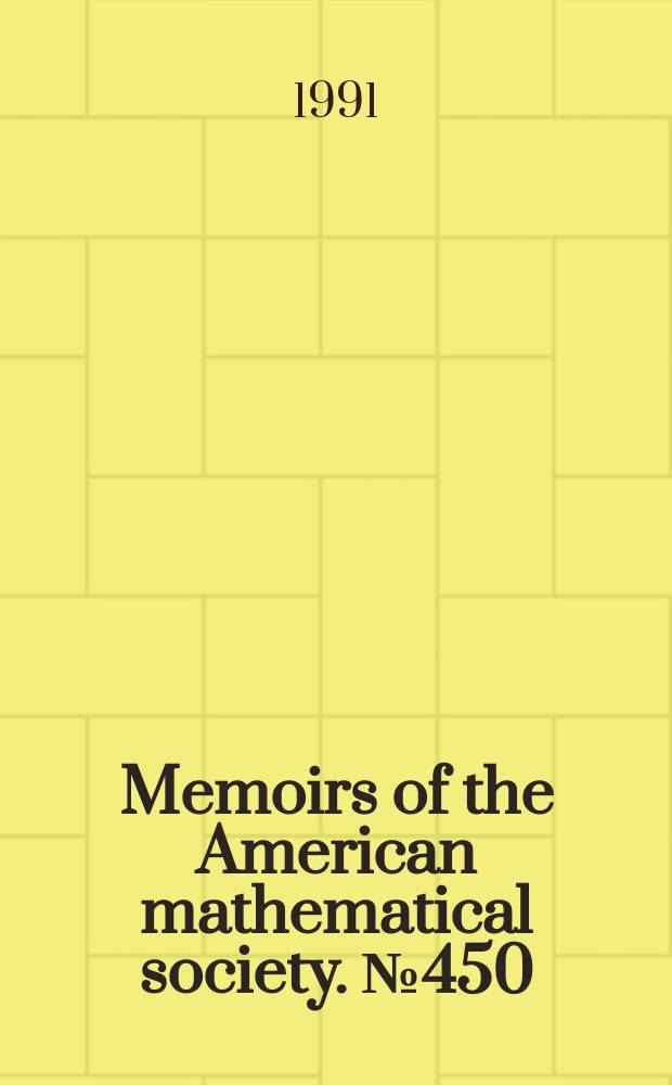 Memoirs of the American mathematical society. №450 : Solution et a non-domestic tame classification ...