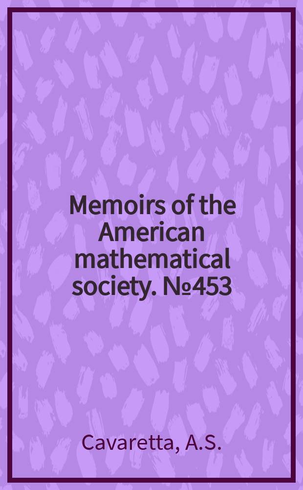 Memoirs of the American mathematical society. №453 : Stationary subdivision