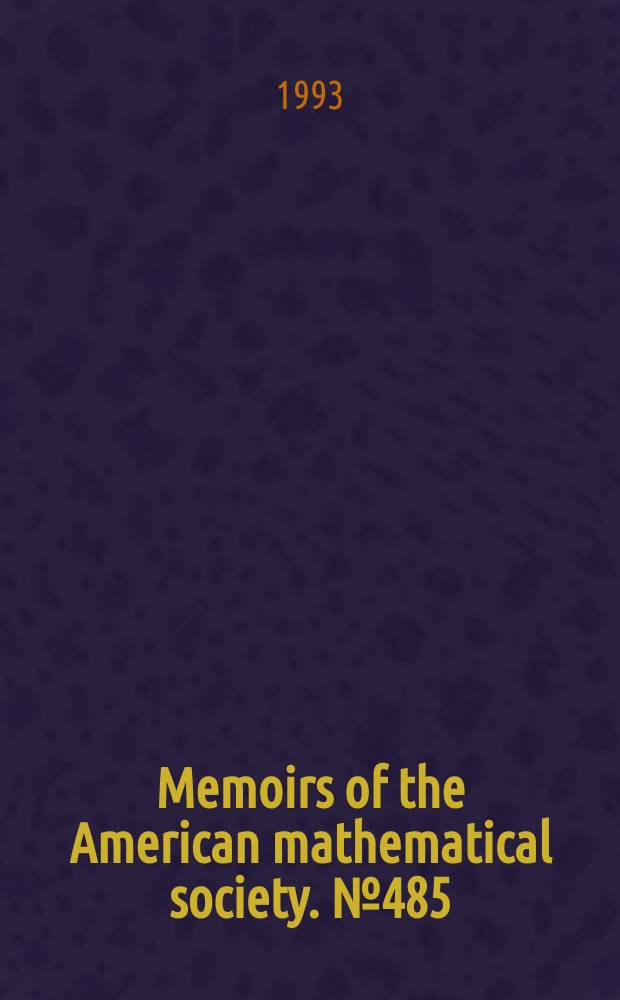 Memoirs of the American mathematical society. №485 : Axiomization of passage from "local" structure ...