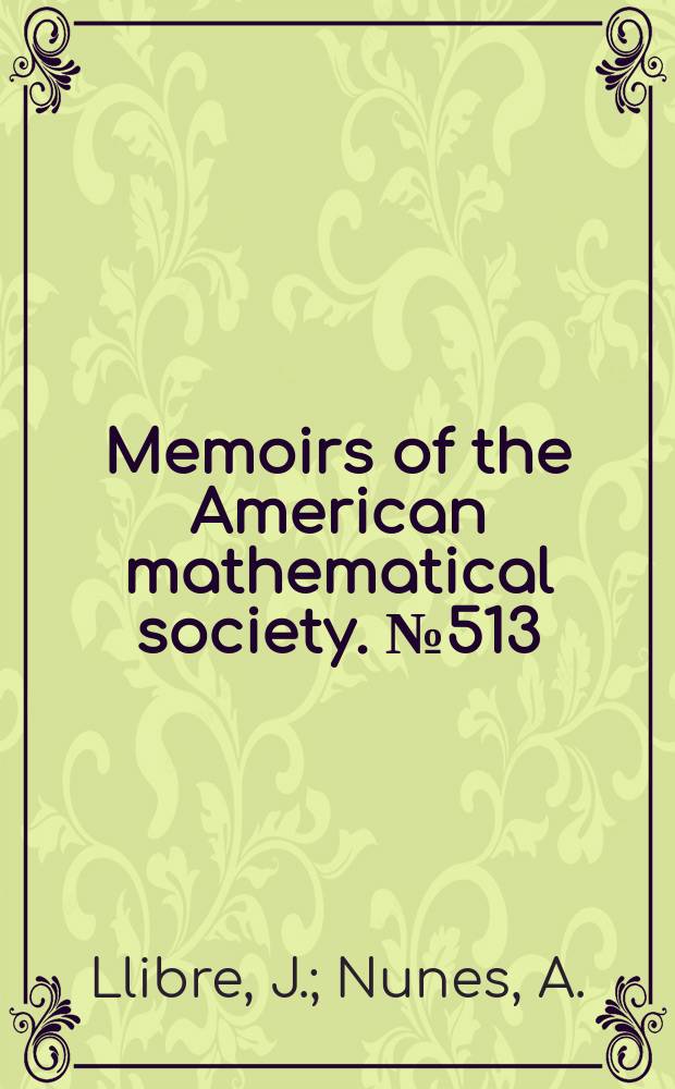 Memoirs of the American mathematical society. №513 : Separatrix surface and invariant manifolds ...