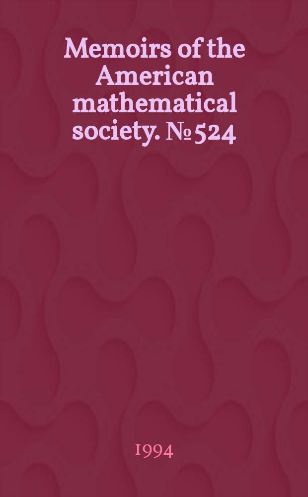 Memoirs of the American mathematical society. №524 : Iterating the cobar construction
