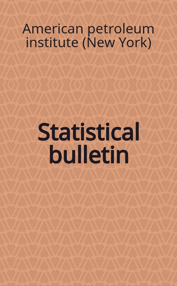 Statistical bulletin