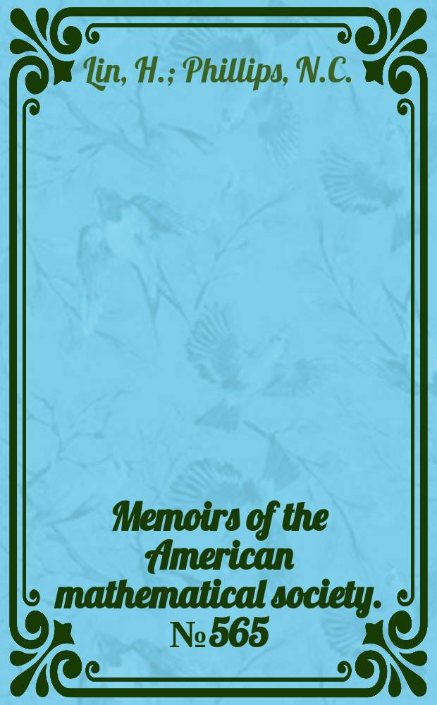 Memoirs of the American mathematical society. №565 : Classification of direct limits of even ...
