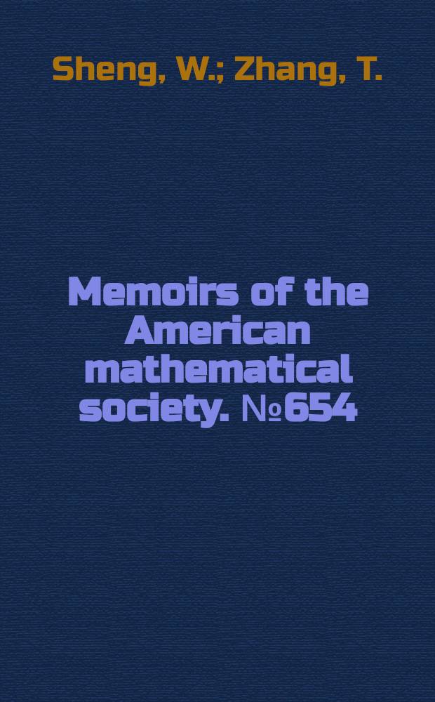 Memoirs of the American mathematical society. №654 : The Riemann problem ...