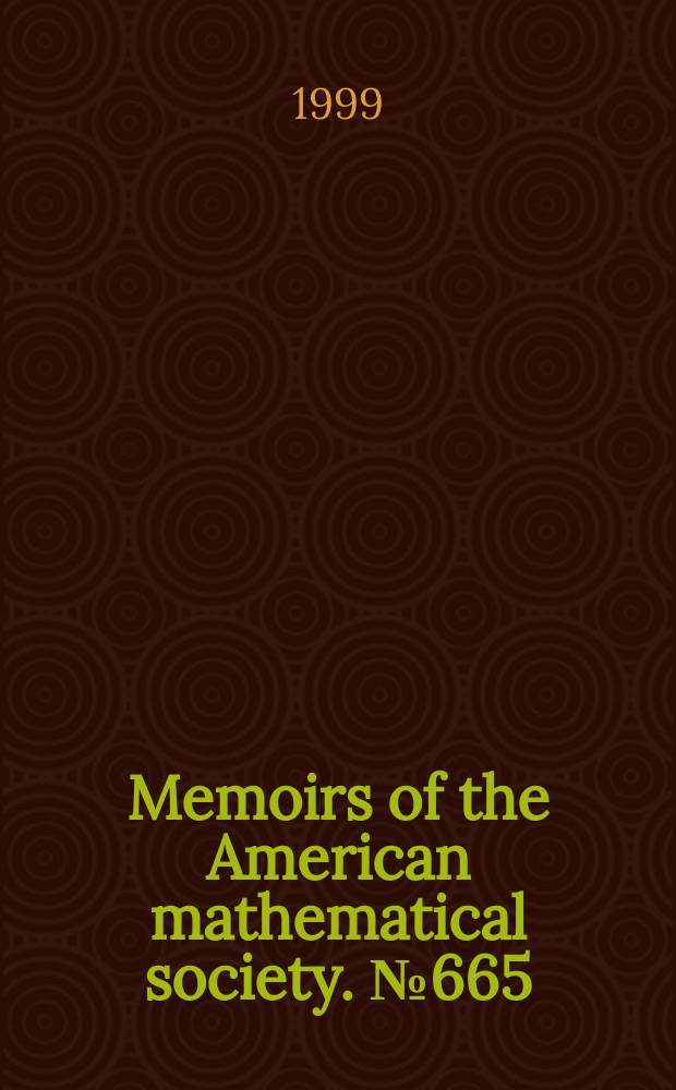 Memoirs of the American mathematical society. №665 : The defect relation of meromorphic ...