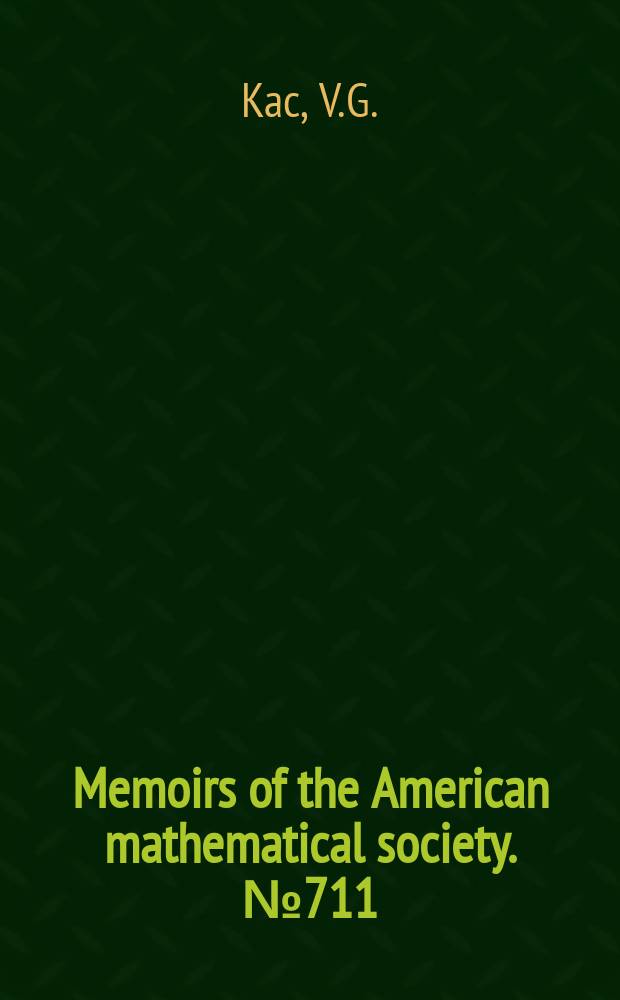 Memoirs of the American mathematical society. №711 : Graded simple Jordan ...