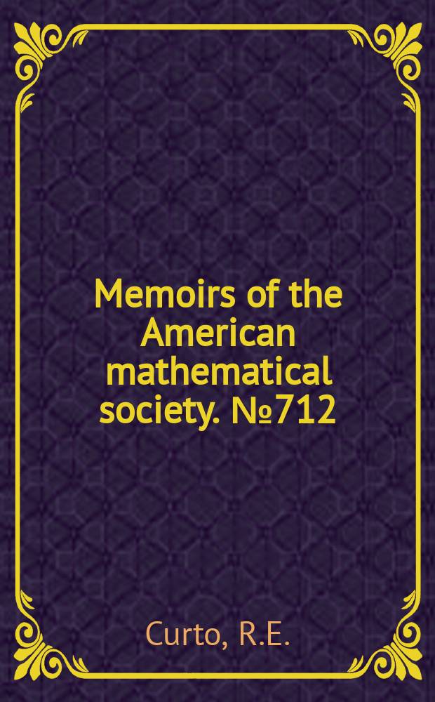 Memoirs of the American mathematical society. №712 : Joint hyponormality ...