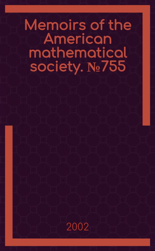 Memoirs of the American mathematical society. №755 : Equivariant orthogonal spectra ...
