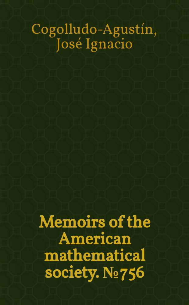 Memoirs of the American mathematical society. №756 : Topological invariants ...