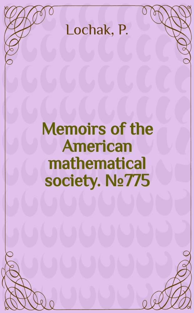 Memoirs of the American mathematical society. №775 : On the splitting pf invariant ...