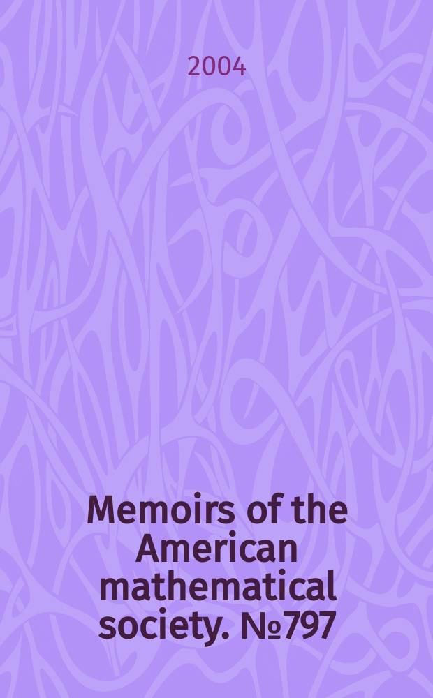 Memoirs of the American mathematical society. №797 : Representation theory and numerical ...