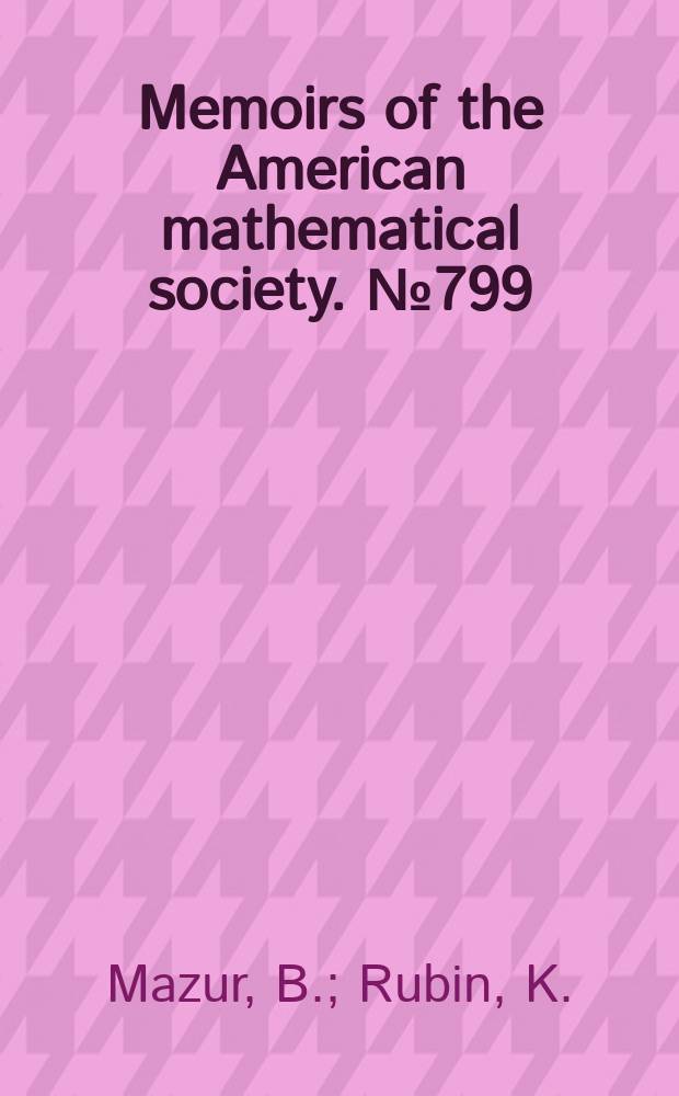Memoirs of the American mathematical society. №799 : Kolyvagin systems