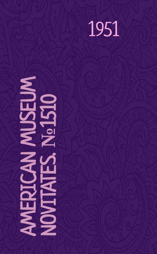 American museum novitates. №1510 : Four new subspecies of birds from south western Asia