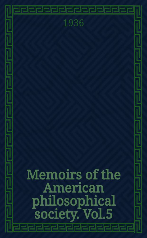 Memoirs of the American philosophical society. Vol.5 : Aboriginal Australian and Tasmanian rock carvings and paintings
