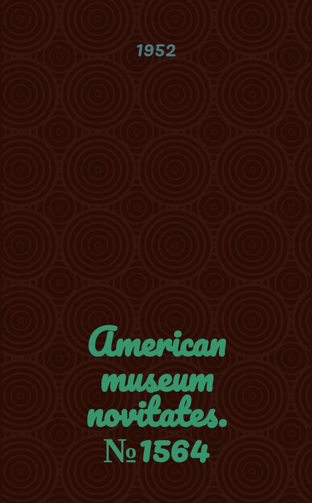 American museum novitates. №1564 : Notes on the Mathews' collection of Australian birds the order ciconiiformes