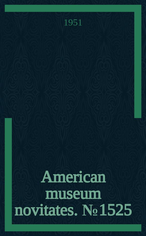 American museum novitates. №1525 : The wombats (Marsupalia Phascolomyidae)