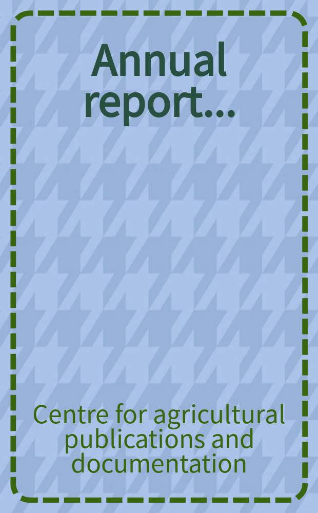 Annual report ...